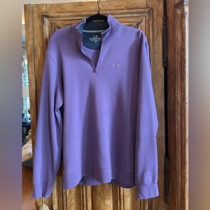 Men’s Vineyard Vines purple quarter zip pullover size M